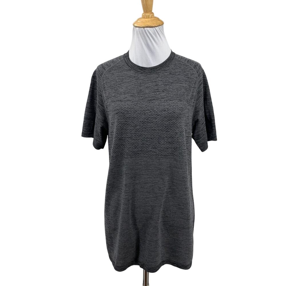 Zella T Shirt Women S Small Seamless Knit Performance Mesh Stitch Panels Raglan